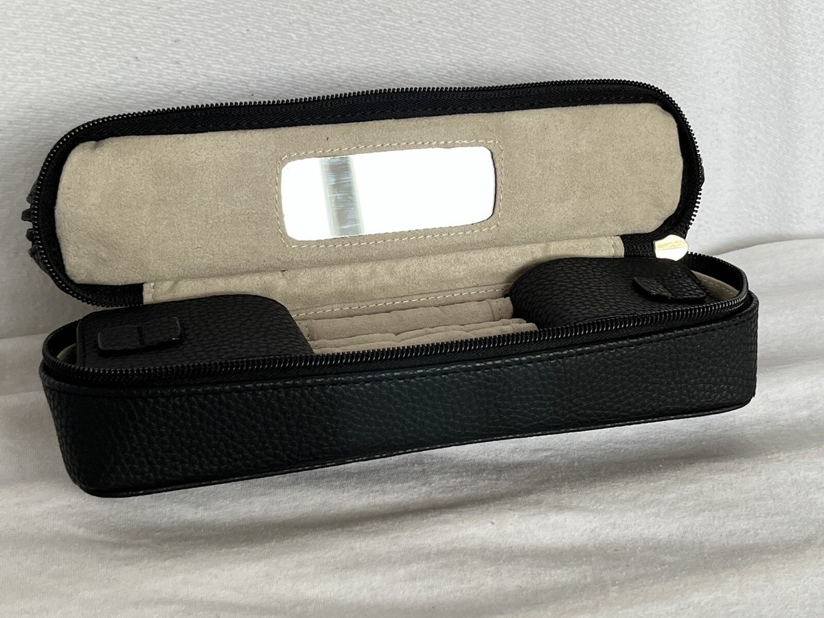 Laura Mercier Domed Stacked Black Toiletry Bag/ Travel Bag: Makeup