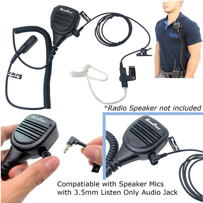 Receive-Only 3.5mm Earpiece For Motorola Two-Way Radios – Clear Acoustic Tube