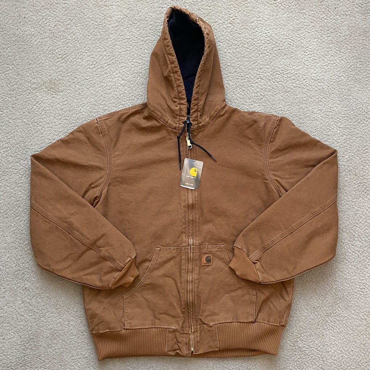 NWT Carhartt J130 Sandstone Duck Active Jacket Quilted NWT Carhartt J130 Sandstone Duck Active Jacket Quilted