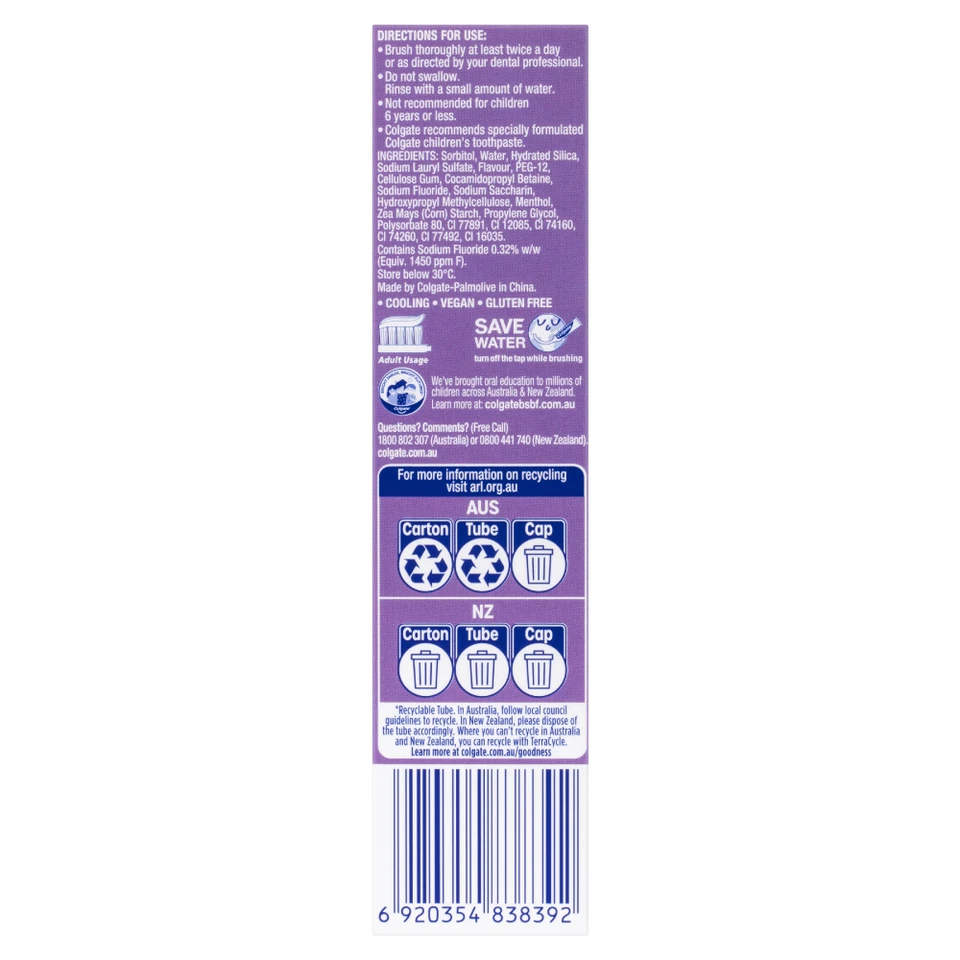 Colgate MaxFresh Rainbow Fresh Toothpaste 100g with Mini Breath Hearts - Image 3 of 3