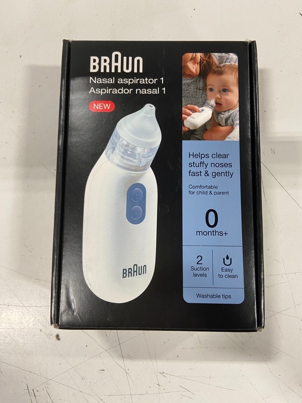 Braun Nasal Aspirator 1 – Clear Stuffed Noses Quickly & Gently For 0 Months +