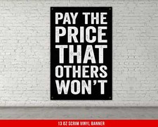 Motivational Fitness Wall Art - Home Gym Decor Banner