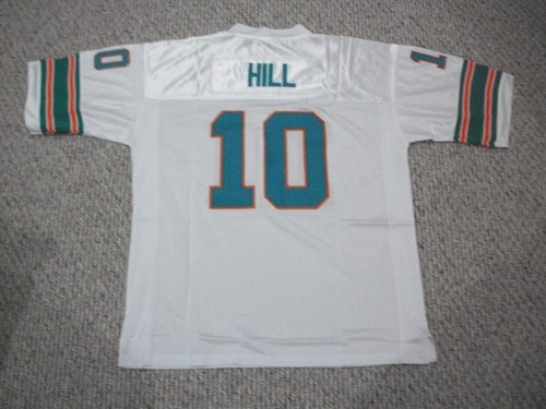 TYREEK HILL Unsigned Custom Miami Sewn New Football Teal/White Jersey Size S-3XL