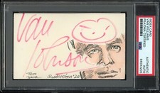 Van Johnson 1966 Batman Auto Rubinstein Art Sketch Custom PSA DNA
