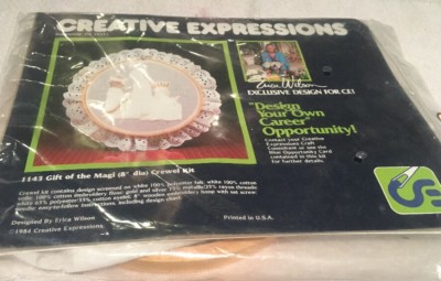 New Sealed Creative Expressions 1143 Gift of The Magi Crewel Embroidery Kit  8''