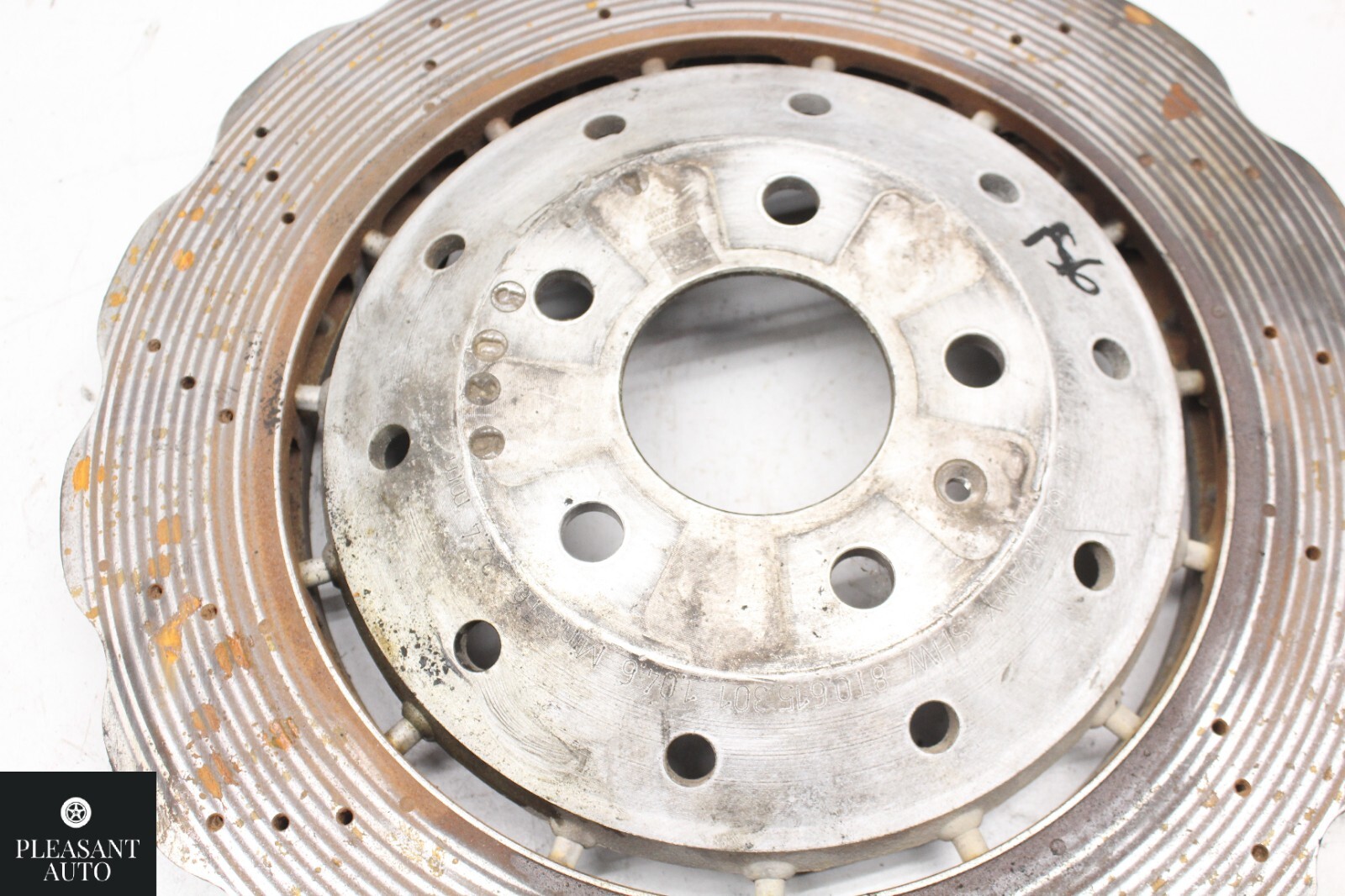 Genuine OEM Front 356mm Cross-Drilled Vented Disc Brake Rotor For Audi R8 RS5
