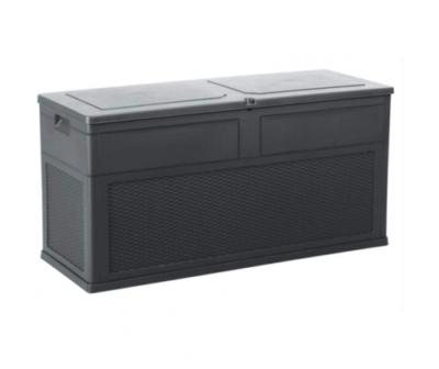 Baule Contenitore Zele Dmora - 138x53x57 Cm, Grigio/Nero, Made In Italy - Foto 8