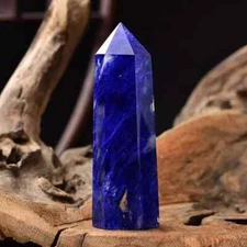 Blueberry Quartz Obelisk Healing Crystal Tower Point Wand Reiki Home Decor Gift