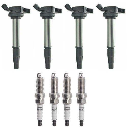 4x Ignition Coil & 4 Denso Iridium Spark Plug For Toyota Corolla Prius UF596 - Picture 1 of 9