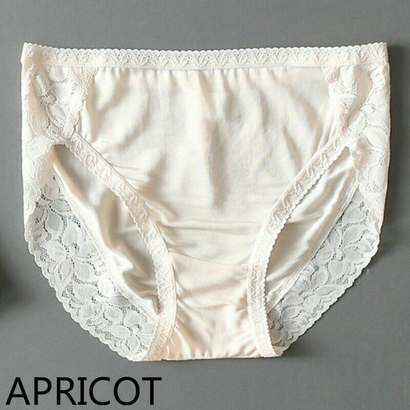 Donna Ruffles Raso Finta Seta Intimo Slip Mutande Mutandine - Foto 7