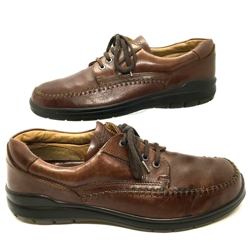 ECCO Seawalker Brown Leather Stitched 