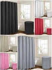 Large Plain Bathroom Shower Curtains 180x180cm 12 FREE Hooks Laundry Basket