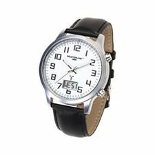Masterline1966 Funk-Uhr Analog-Digital mit Leder-Armband ML06228015