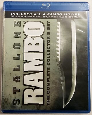 RAMBO THE COMPLETE COLLECTOR'S SET 4 MOVIES BLU-RAY BRAND NEW FAST SHIPPING 