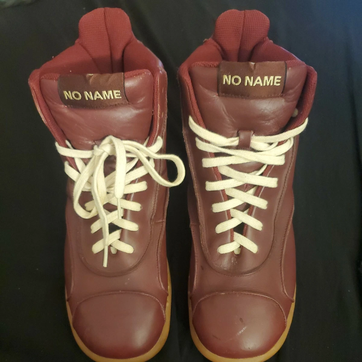 Maroon high store top sneakers