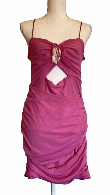 Oh Polly Analena Pink Mesh Cut Out Mini Dress Size 14 Sweetheart Barbie |  eBay
