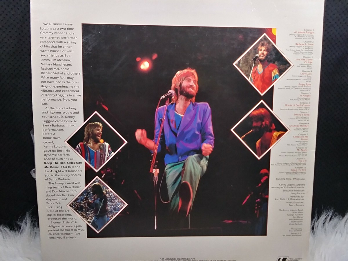 Kenny Loggins Alive 12 Song Concert LaserDisc LD VG+/ VG+ | eBay