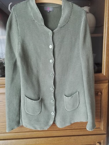 Lieblingsstück Strickjacke Gr. 38, Grüngrau oder helles Schilfgrün - Bild 6 von 10