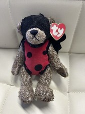 TY ATTIC TREASURES | BUGSY THE BEAR | RARE RETIRED VINTAGE PLUSH BEANIES