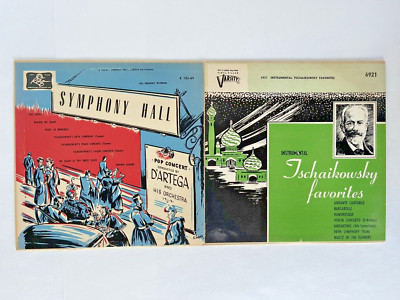 2Vintage LOT Vinyl Record Albums 33 1/3 RPM SYMPHONY HALL+Tschaikowsky Favorites