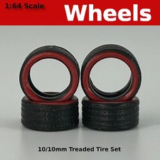 1010mm Redline Rubber Tire Set For Hot Wheels