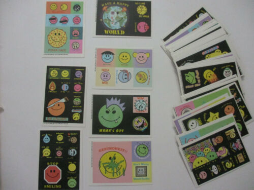 Topps Stupid Smiles Stickers Card Set 44 Test Issue Goofy Funny Humor 1989  - Picture 1 of 4