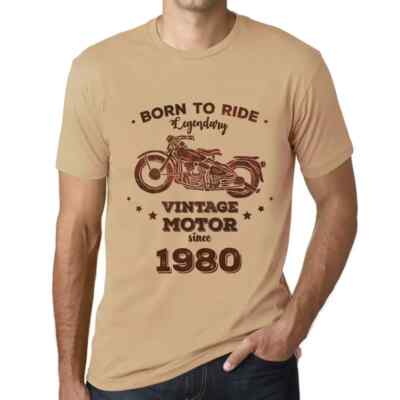 ULTRABASIC Herren T-Shirt geboren, um einen legendären Motor seit 1980 zu fahren Born