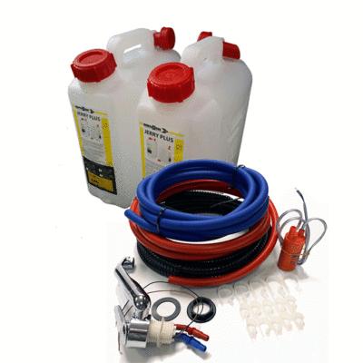 HOT u0026amp; COLD WATER PLUMBING KIT- TAP, PUMP, 2 X 10L CANS FOR CAMPERVAN  MOTORHOME | eBay