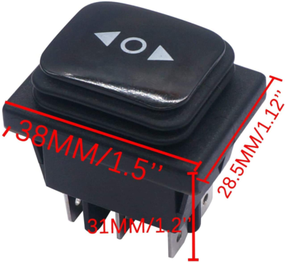 Interruttore Di Inversione Di Polarità 12v 3 Posizioni Controllo Motore Cc Momentaneo Dpdt 4 Pin On Off On Interruttore Rv 20a Per Rimorchio A Timone A Quinta Ruota Kcd2 7 223 4p X 76091991