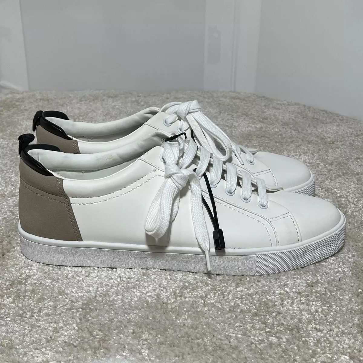 Zara Women White Gray Walking Comfortable and Soft Sneakers Size 43 New