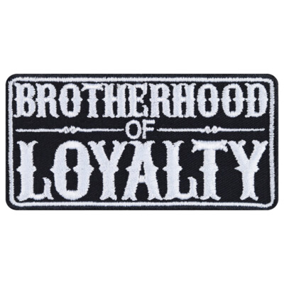 Brotherhood Rocker Patch Biker Aufnäher: Brotherhood of Loyalty Aufbügler Rocker Patch Bruder ...