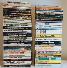 Lot of 57 Vintage Sci-fi/Fantasy PB 60s-70s L...