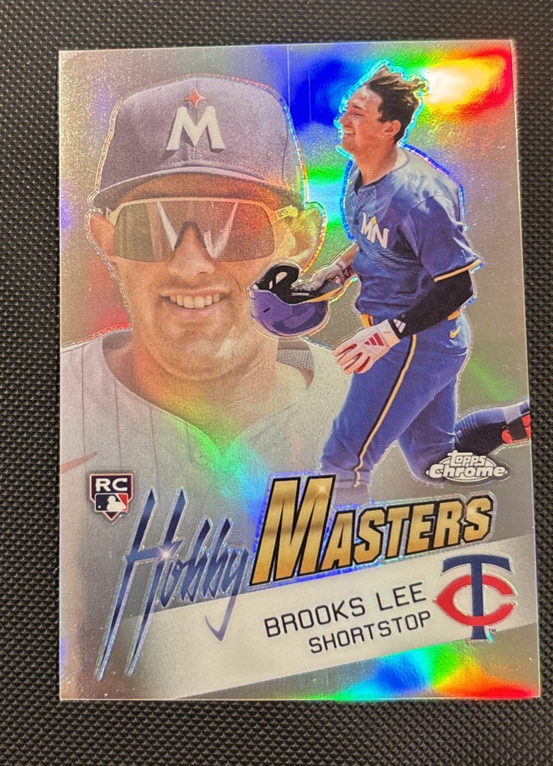 2025 TOPPS CHROME - BROOKS LEE - RC Refractor SSP HOBBY MASTERS RARE TWINS