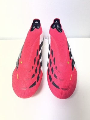 Size 10 Adidas 26 Predator Elite FG LL Men's Soccer Cleats Red and White