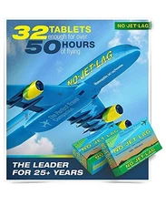 Miers Labs No Jet Lag Homeopathic Remedy + Fatigue Reducer for Airplane Travel A