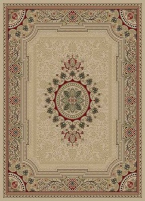Traditional Persien 5x8 Medallion Border Flower Actual: 5' 3'' x 7' 3''