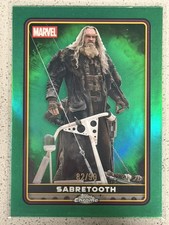 2025 Topps Chrome Deadpool Sabretooth Green Refractor 43/99 