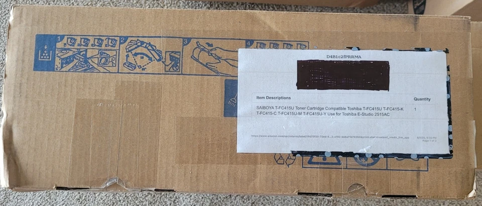 Toshiba T-FC415U Toner Cartridge 4-Pack Compatible E-Studio 2515AC 3015AC 3515AC - Image 2 of 4