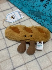 Jellycat Amuseables Baguette Soft Plush Stuffed Keychain Bag Charm Cute Gift