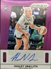 2025 Panini Prizm WNBA Hailey Van Lith RC Throwback Signatures Purple Auto /49
