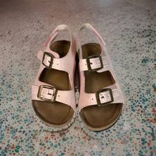 Lucky Brand Kids Pink Double Strap Buckle Sandals with Backstrap Size 5/6