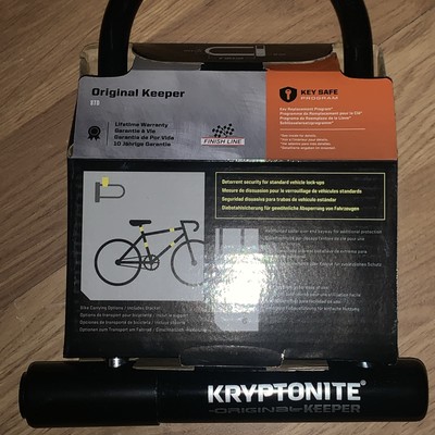 Kryptonite Original Keeper Standard Diebstahlsicherung Fahrrad Bügelschloss 2 Schlüssel