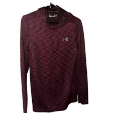 Under Armour HeatGear Fitted lightweight Hoodie Long Sleeve Shirt Mens Small