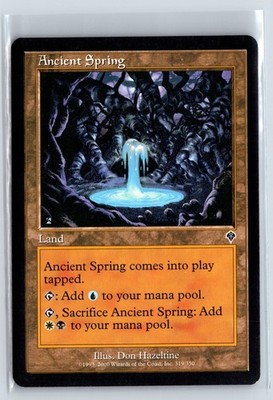 (2x) ANCIENT SPRING   MTG Magic the Gathering Card   Invasion   Common