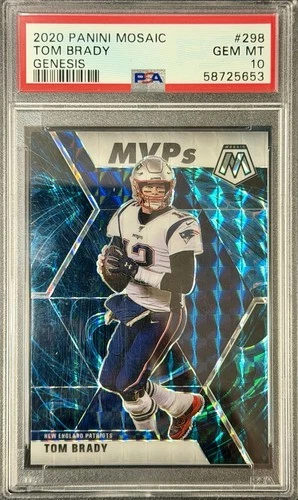 2020 Panini Mosaic Superbowl MVP Genesis SP #298 Tom Brady PSA 10 🔥 Fabulous