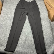 ASOS Trousers Womens Size 6 Black Viscose Blend Pleated High Waisted Dress Pants