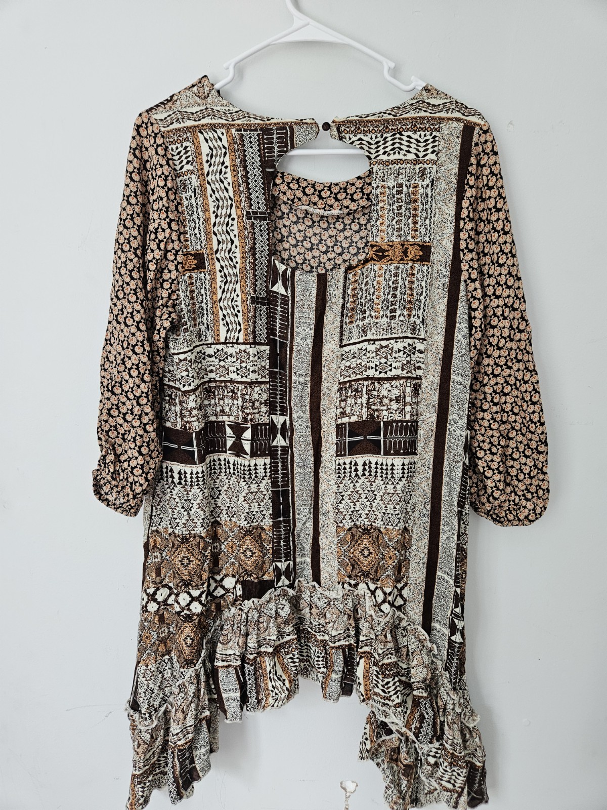 BD Collection Patchwork Shark Bite Tunic Ruffle H… - image 7