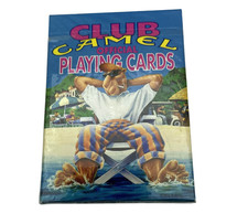 Vintage 90s Club Camel Official Playing Cards Sealed Plastic Coated Made in USA