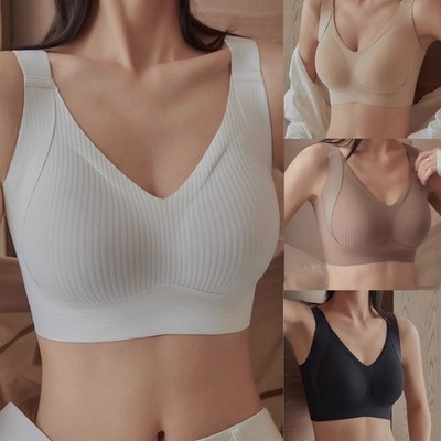 Women s Invisible Bra Full Coverage Support Smooth No Underwire Padded Bustier