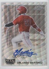 2021 Leaf Metal Draft 1990 Leaf Silver Wave Orlando Martinez #LA-OM1 Auto 2o7